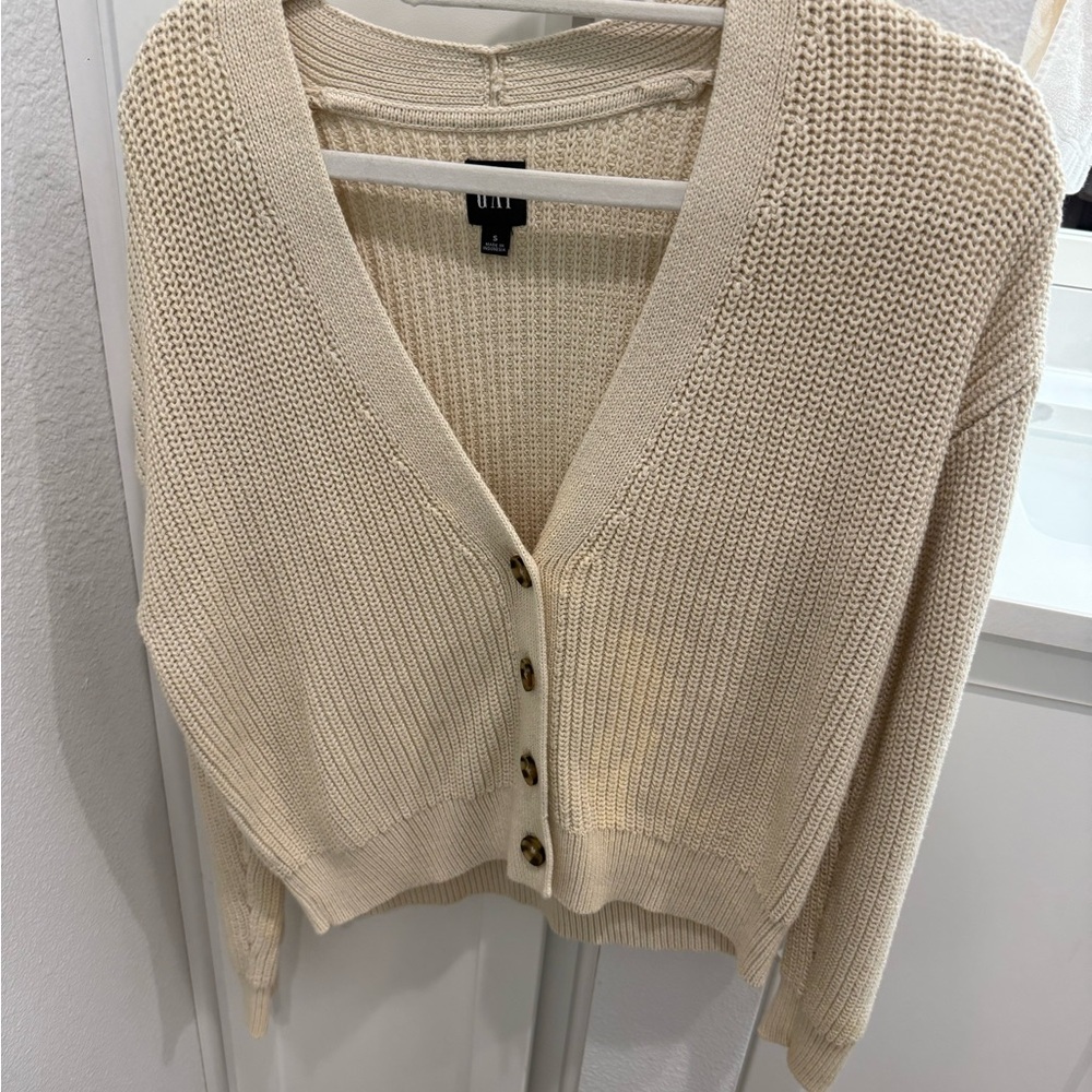Gap Classic Cotton Rib Cardigan - Picture 2 of 4